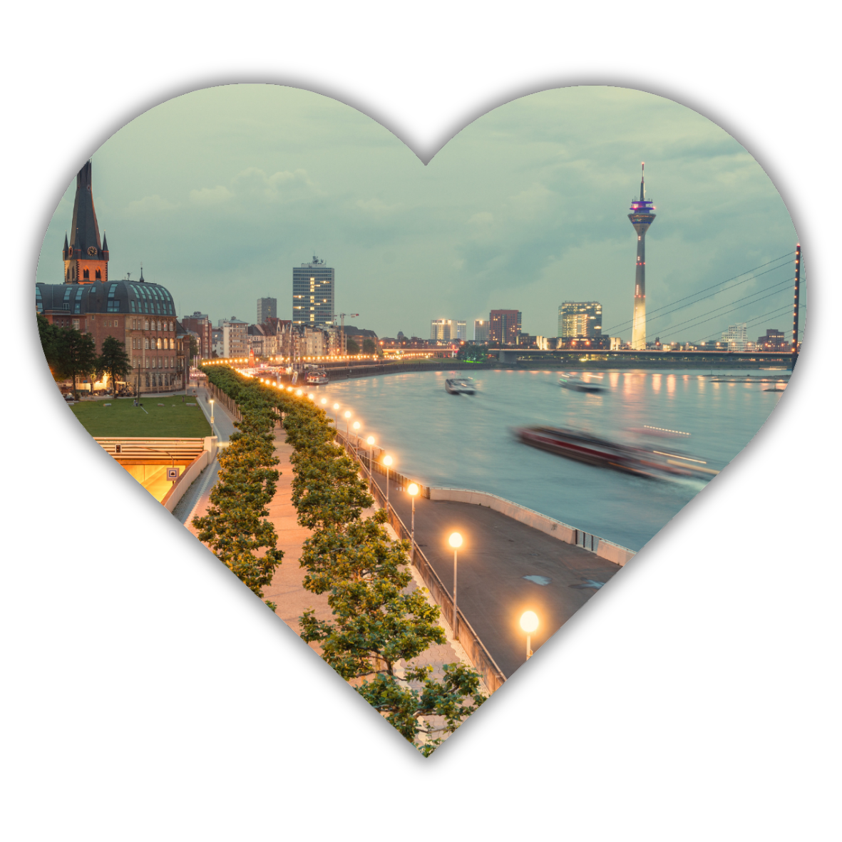 Foto und ein Herz für Düsseldorf.