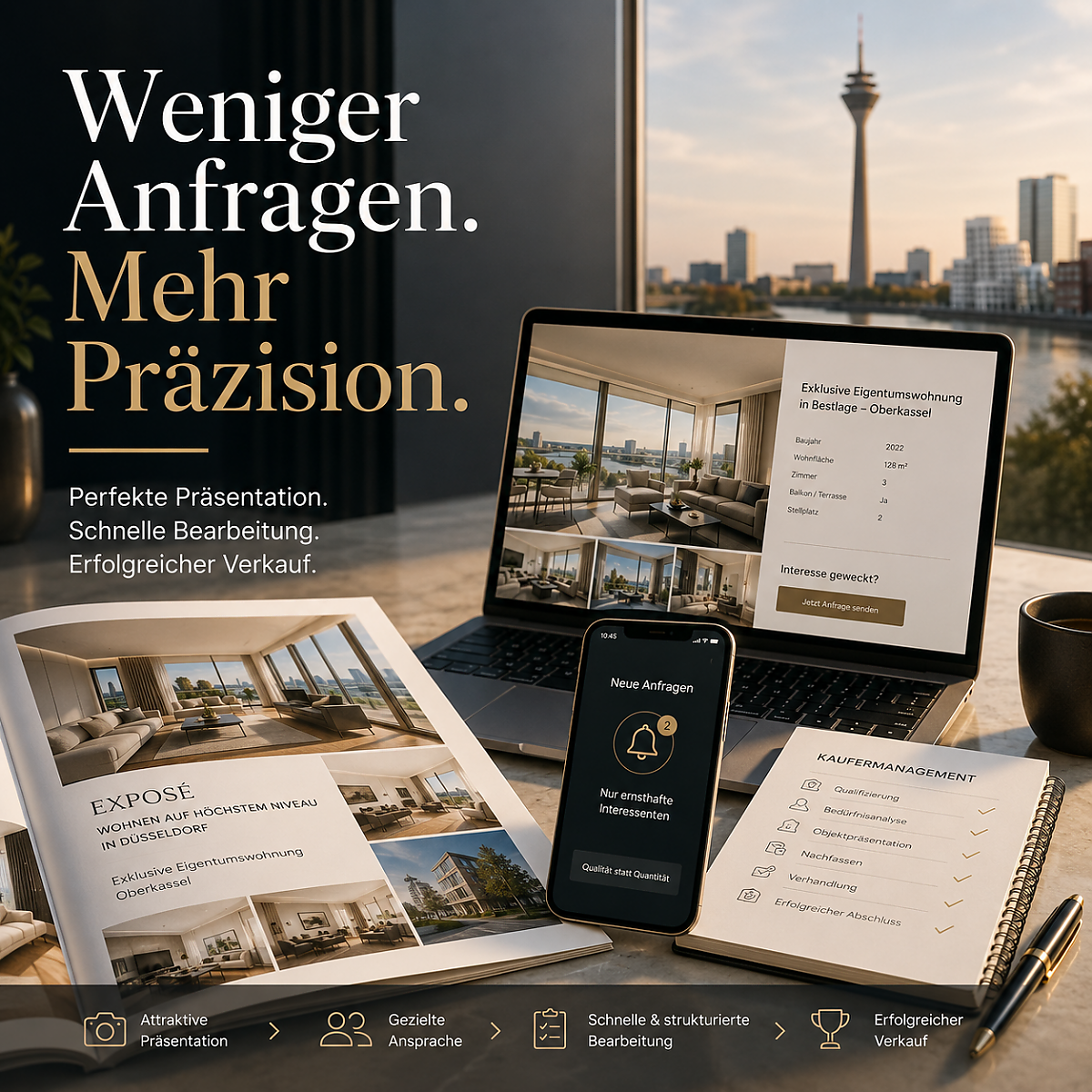 Foto Die Präsentation entscheidet über Aufmerksamkeit
