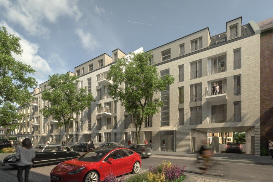 Blickrichtung Bruchstra�e Etagenwohnung D�sseldorf