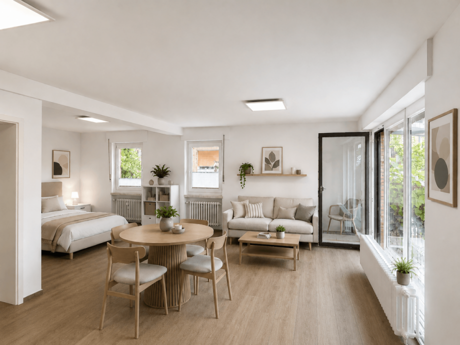 Einliegerwohnung - mit KI bearbeitet Einfamilienhaus Neuss