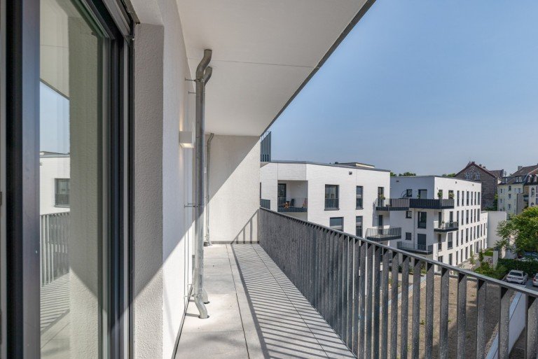 S�d-Balkon D�sseldorf Etagenwohnung M�blierte 2-Zimmer-Neubauwohnung in Unterbilk - Erstbezug mit Balkon - Stellplatz m�glich
