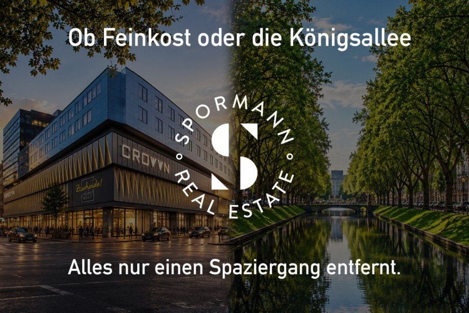 Alles nur einen Spaziergang entfernt. Penthousewohnung D�sseldorf