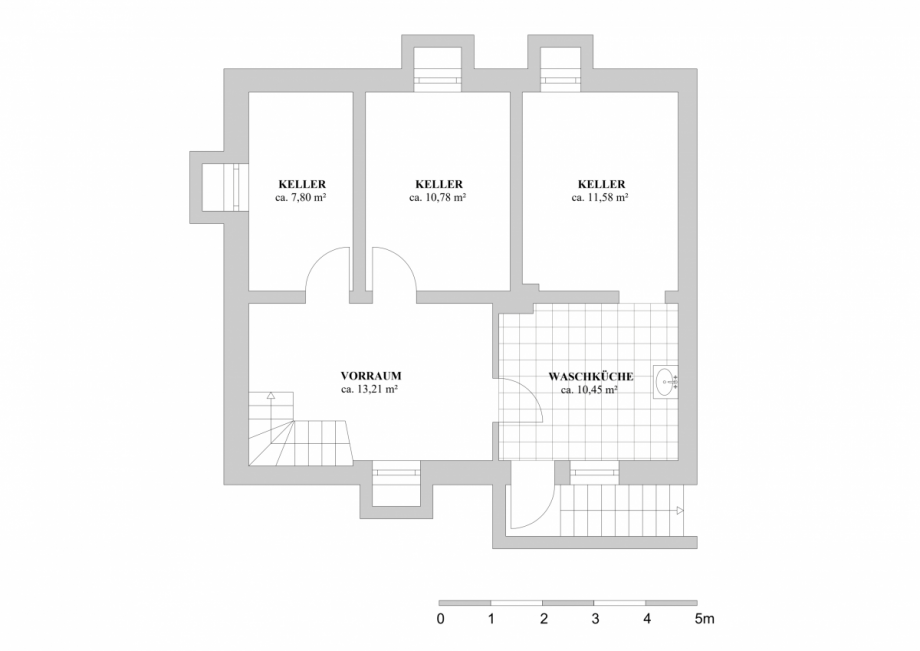 Grundriss Untergeschoss Einfamilienhaus D�sseldorf