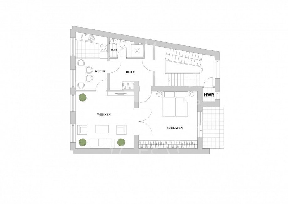 Grundriss Etagenwohnung D�sseldorf