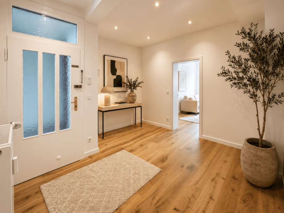 Diele (virtuell m�bliert) Etagenwohnung D�sseldorf