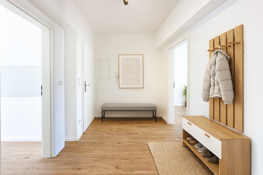 Diele (virtuell m�bliert) Etagenwohnung D�sseldorf