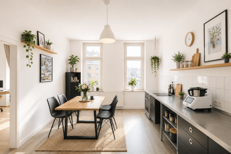 gro�zur Kubereich Etagenwohnung D�sseldorf
