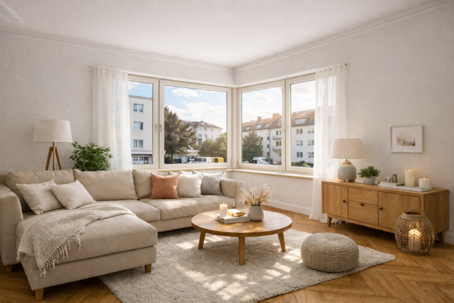 Wohnzimmer Etagenwohnung D�sseldorf