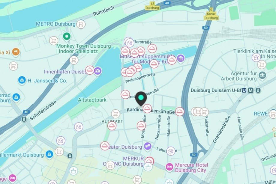Karte Mehrfamilienhaus Duisburg