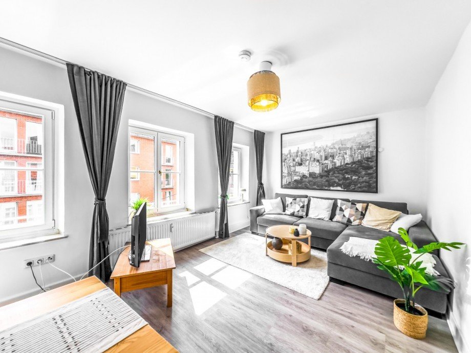 Living room Etagenwohnung D�sseldorf
