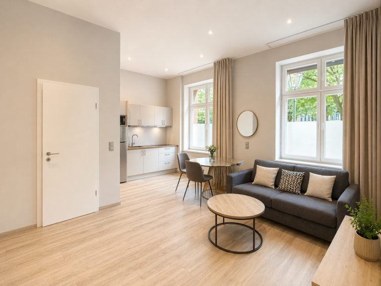 Essbereich mit K�che D�sseldorf Wohnung Renditestark vermietet & gepflegt: M�blierte 2-Zimmer-Wohnung - 2019 saniert