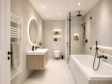 Visualisierung Masterbad Carlstadt | Exklusive Duplexwohnung zum Erstbezug mit privater Terrassenebene