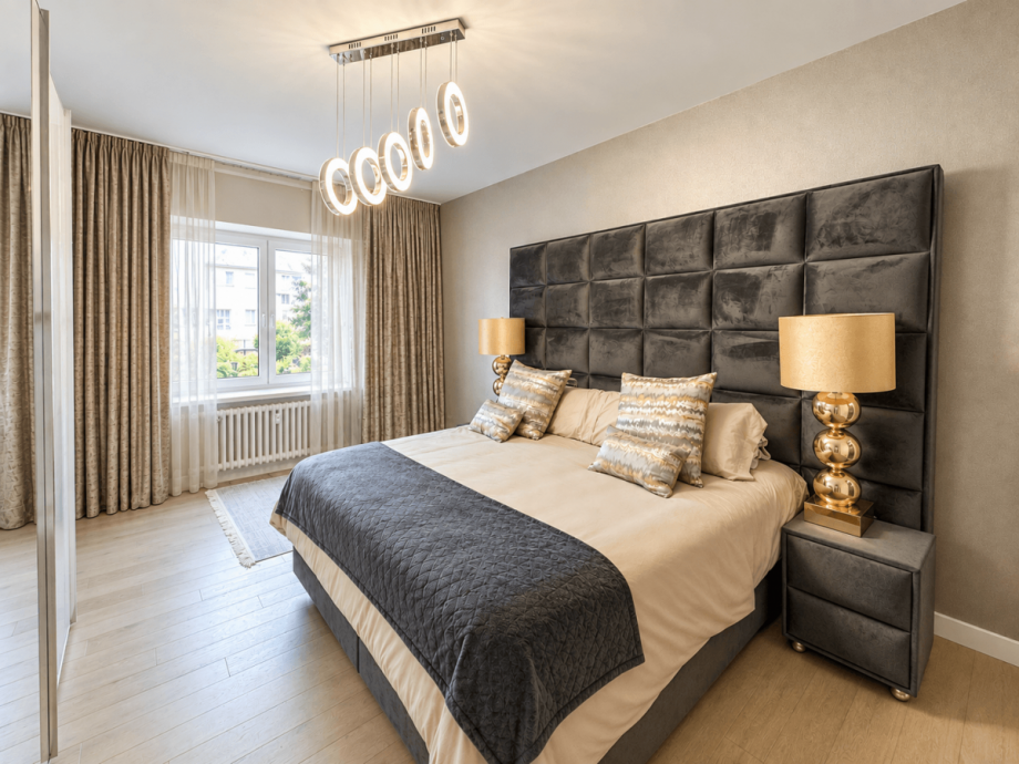 Schlafzimmer mit Bad en suite Etagenwohnung D�sseldorf