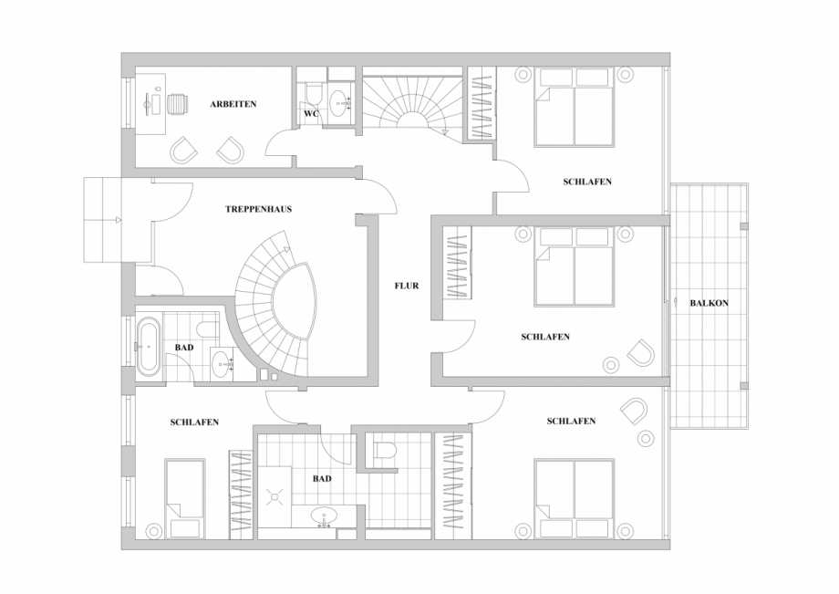Hochparterre Maisonettewohnung D�sseldorf