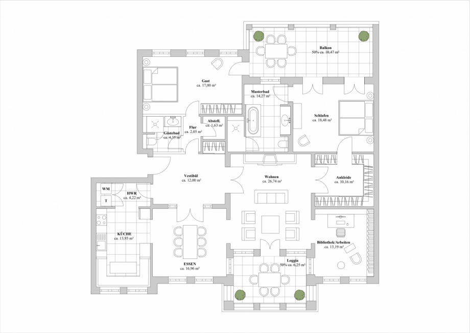 Grundriss Etagenwohnung D�sseldorf
