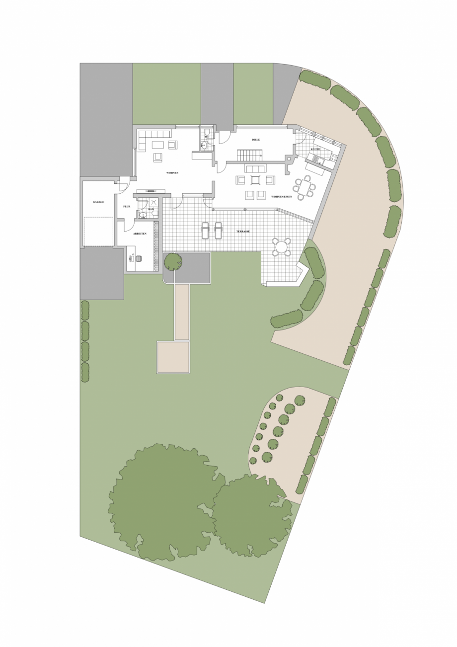 Lagekarte - Grundst�ck Einfamilienhaus D�sseldorf