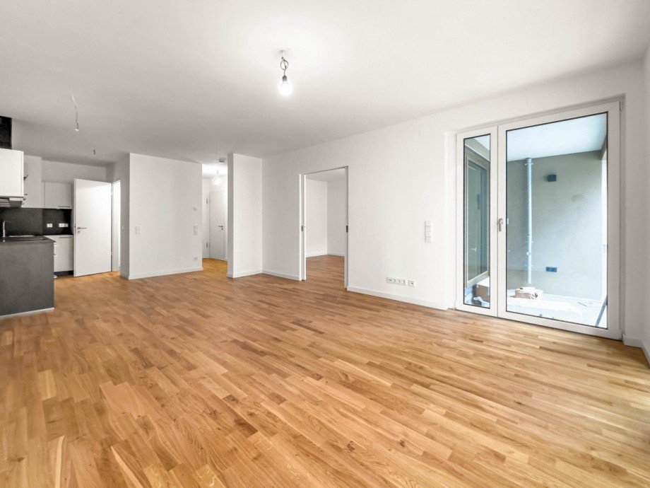 Wohnzimmer Terrassenwohnung D�sseldorf