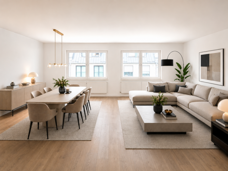 Wohnzimmer Etagenwohnung D�sseldorf