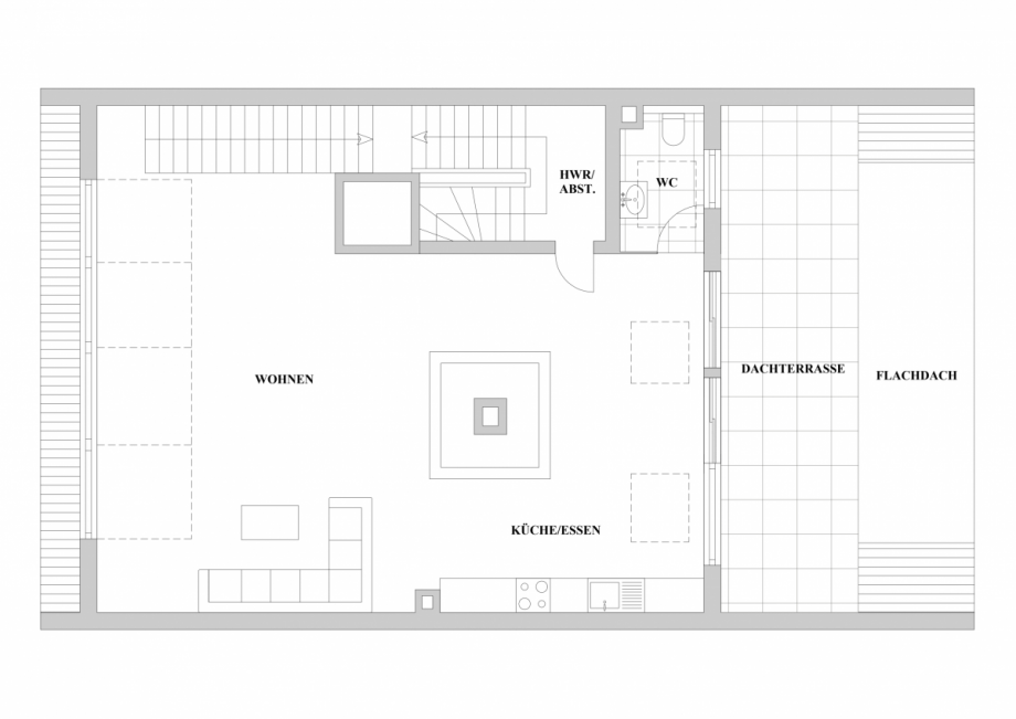 Grundriss 4. Obergeschoss Wohnung D�sseldorf