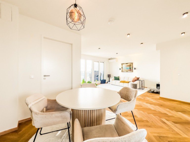 Wohnzimmer D�sseldorf Dachgeschosswohnung Stilvolle Maisonette-Penthousewohnung in zentraler Stadtlage