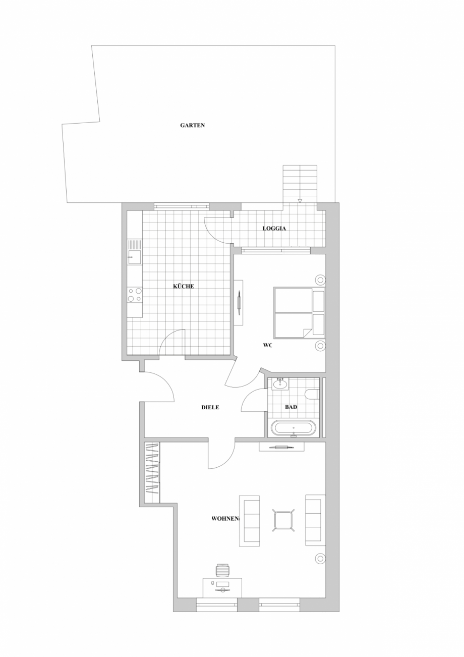 Grundriss Wohnung D�sseldorf