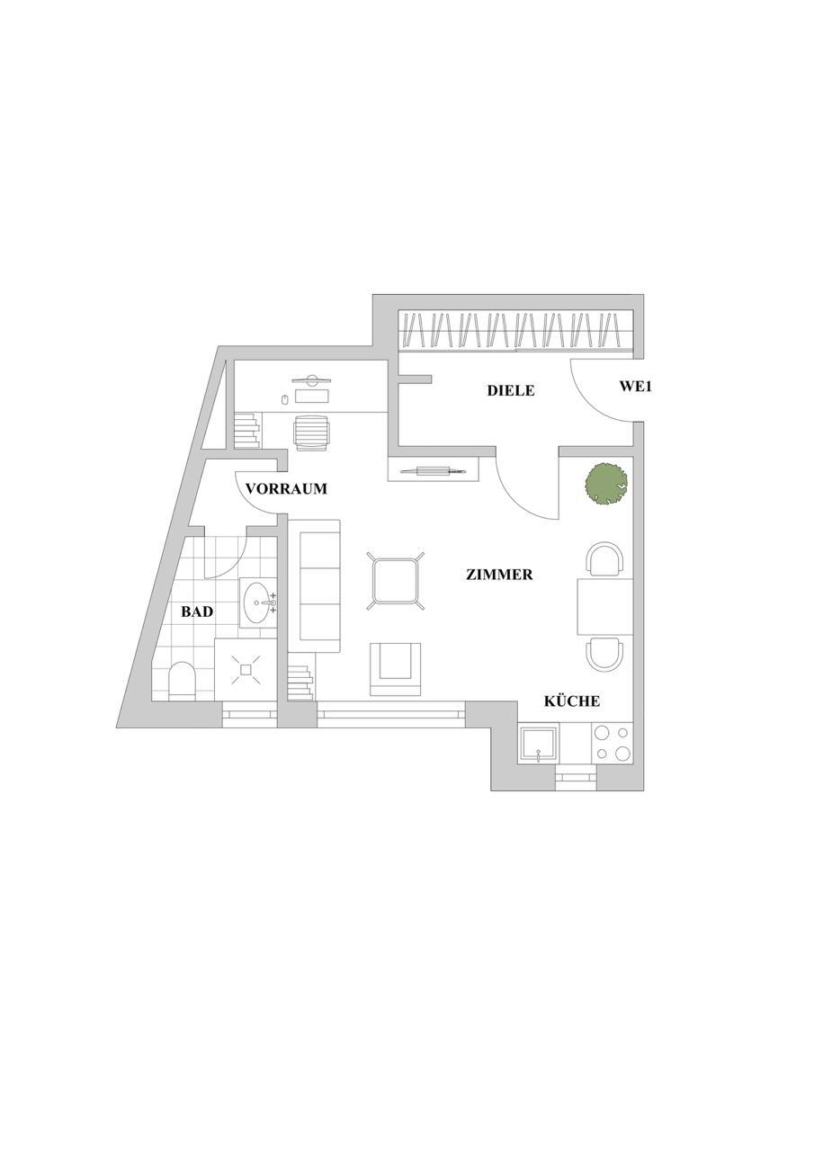 Grundriss WE01 Wohnung D�sseldorf