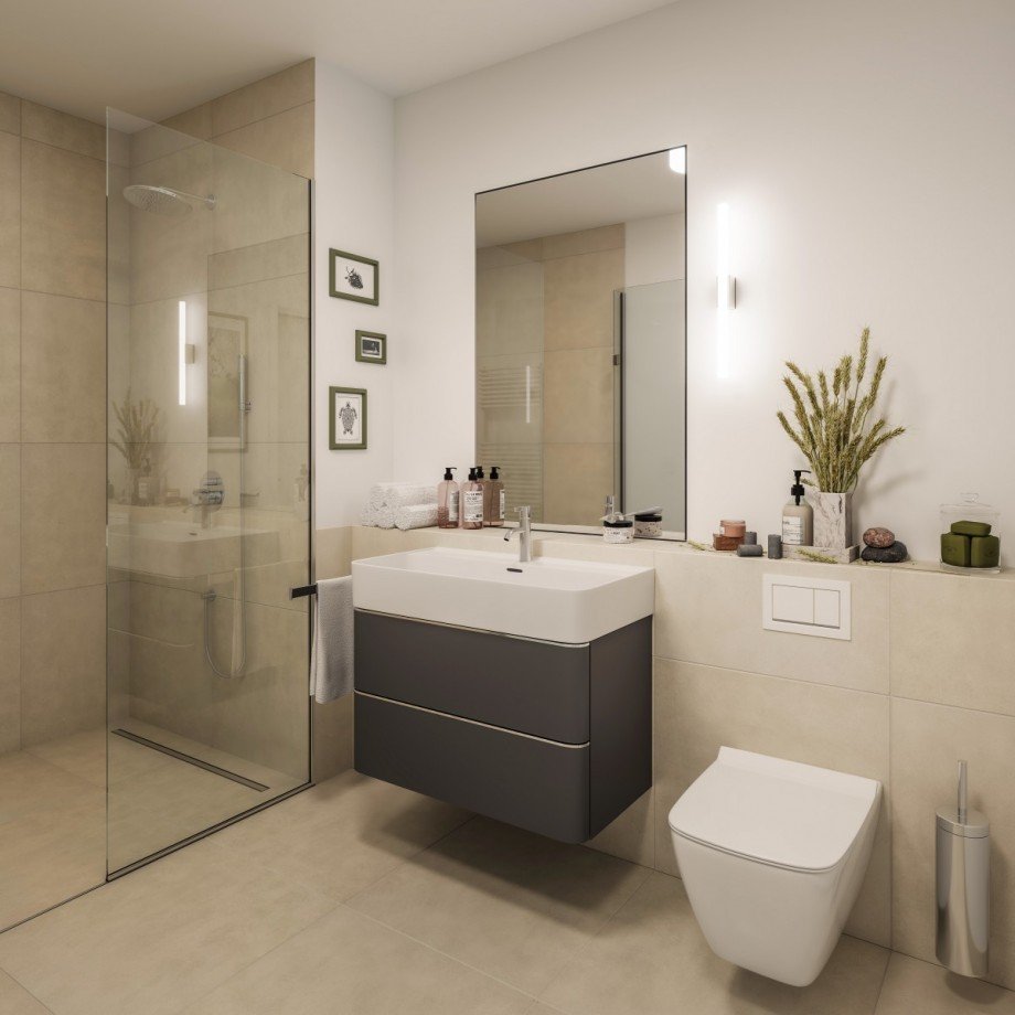 Badezimmer Maisonettewohnung D�sseldorf