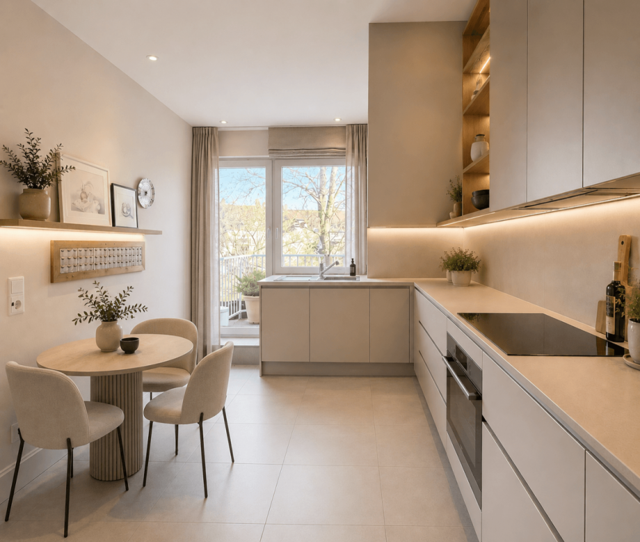 Wohnku- Renovierungsbeispiel Wohnung D�sseldorf