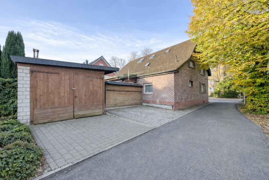 R�ckansicht Einfamilienhaus D�sseldorf