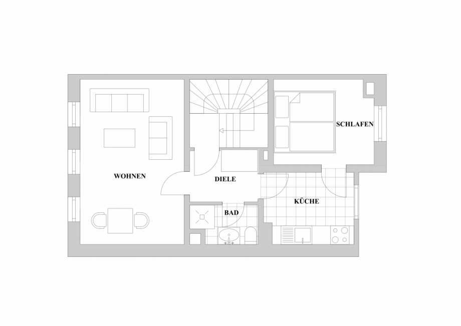 Grundriss Etagenwohnung D�sseldorf