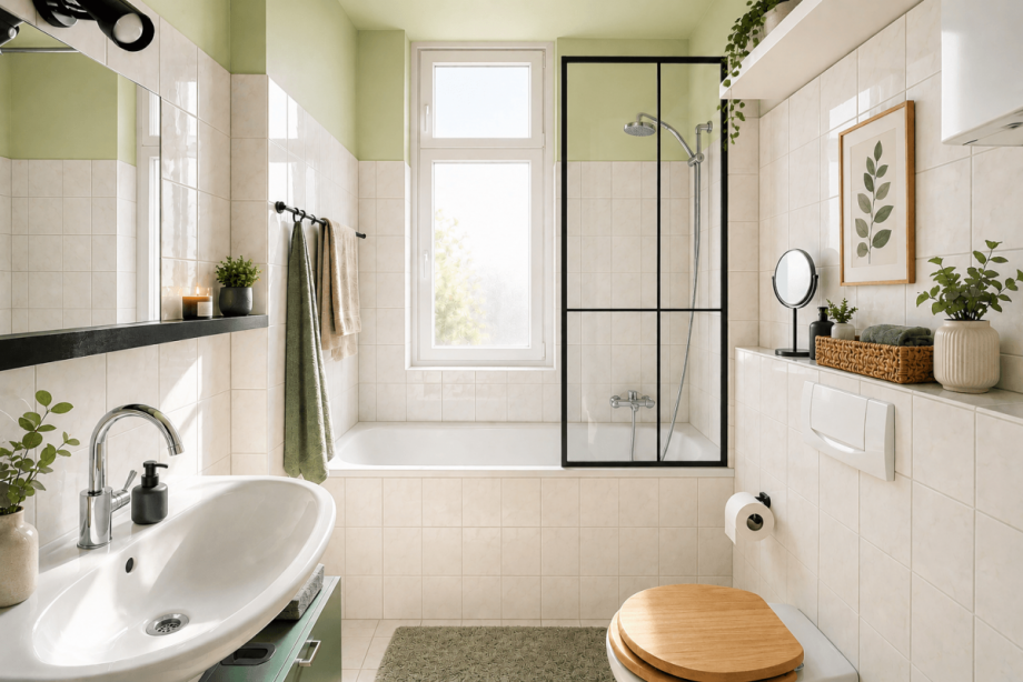 Wannebad mit Fenster Etagenwohnung D�sseldorf