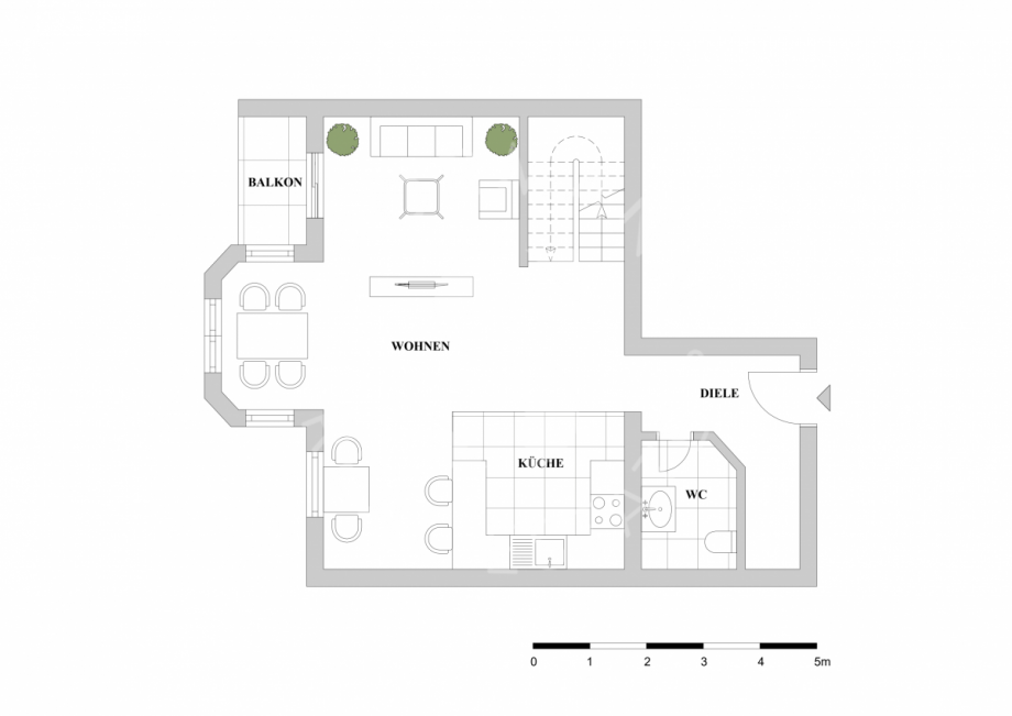 Cecilienallee - Erdgeschoss - Maisonettewohnung D�sseldorf