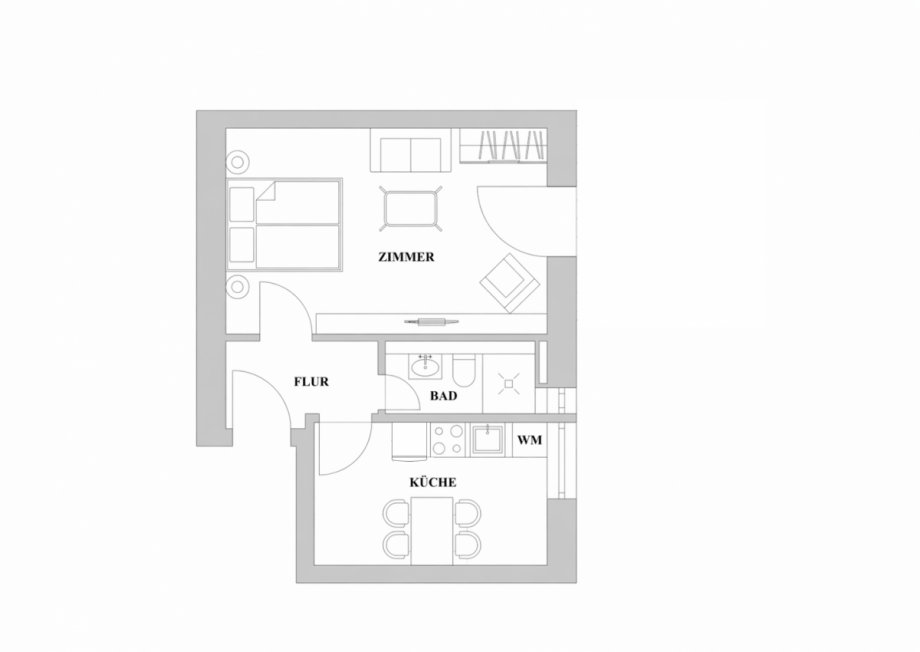 Grundriss WE 02 Wohnung D�sseldorf