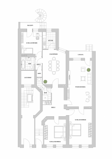 Grundriss Gartenwohnung im Altbau - Traumhaft sch�n im Zoo-Viertel wohnen!