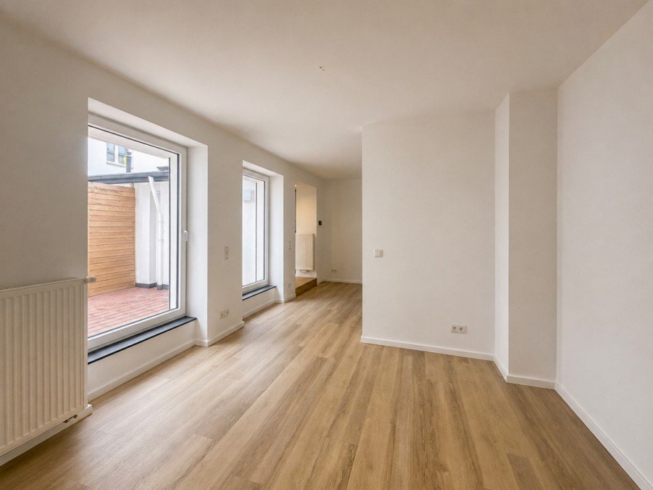 Offener Wohn- und Schlafbereich Terrassenwohnung D�sseldorf