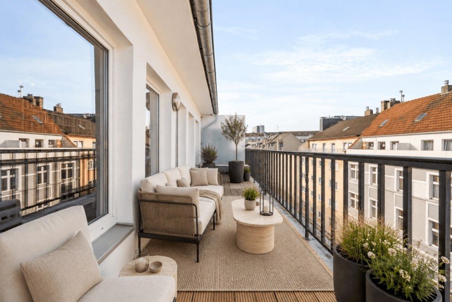 Dachterrasse Penthousewohnung D�sseldorf