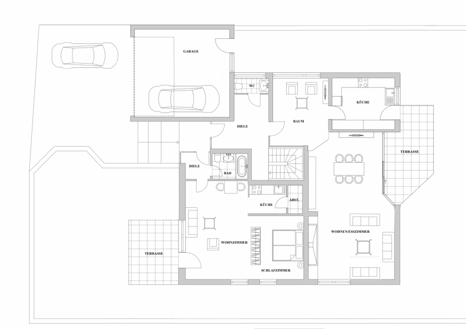 Erdgeschoss Einfamilienhaus D�sseldorf