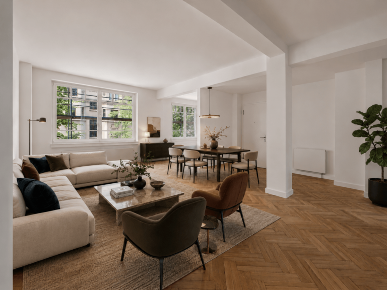 Wohn-Essbereich D�sseldorf Etagenwohnung Altbaucharme neu interpretiert - umfassend sanierte Wohnung in Flingern Nord