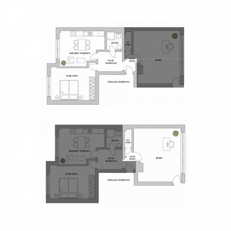 Grundrisse Wohnung und Laden Wohnung D�sseldorf