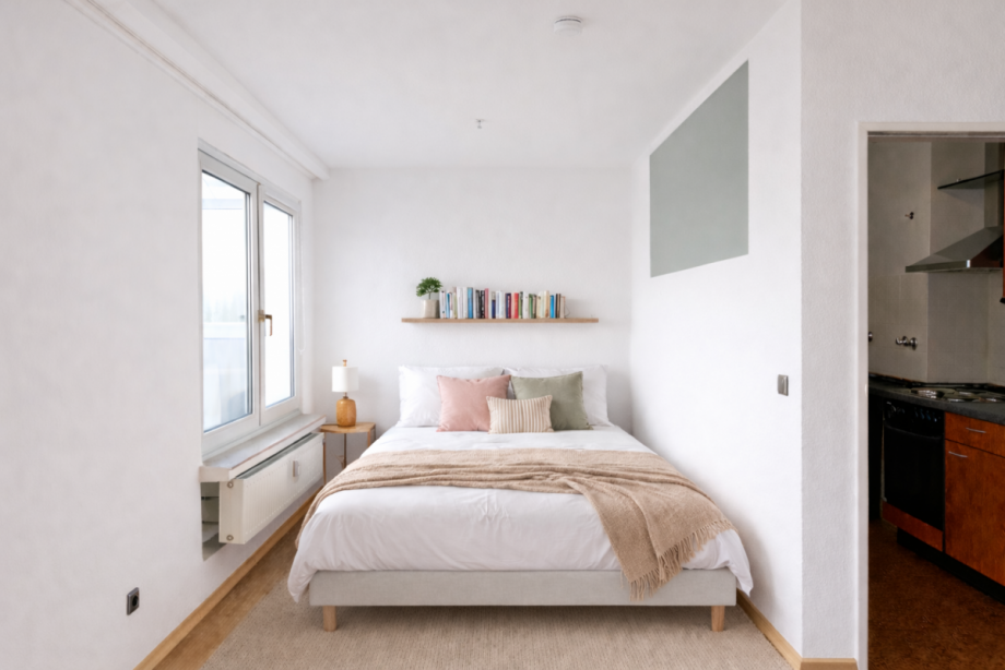 Schlafnische Dachgeschosswohnung D�sseldorf