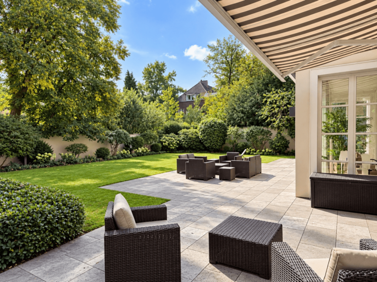 Garten D�sseldorf Erdgeschosswohnung Haus-im-Haus-Gef�hl: Luxuri�se Maisonette mit gro�em S�dgarten, Tiefgarage und Einbauk�che