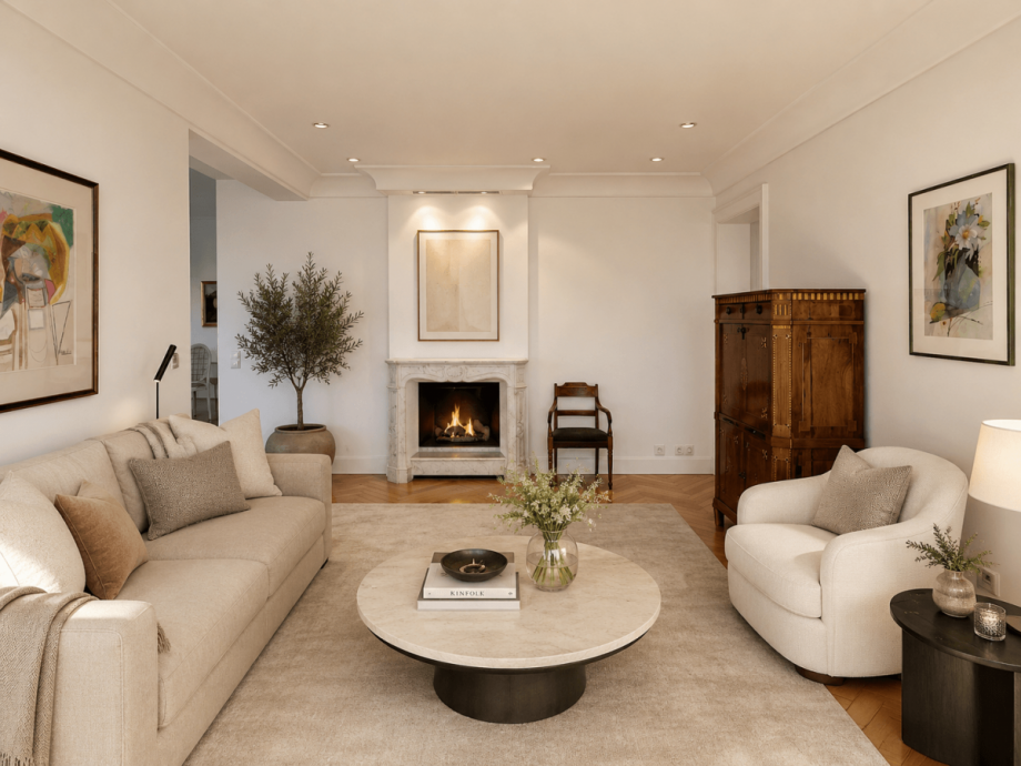 Kaminzimmer Wohnung D�sseldorf