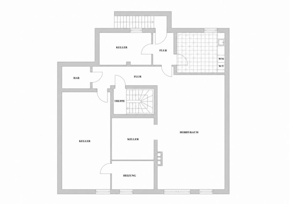 Kellergeschoss Einfamilienhaus D�sseldorf