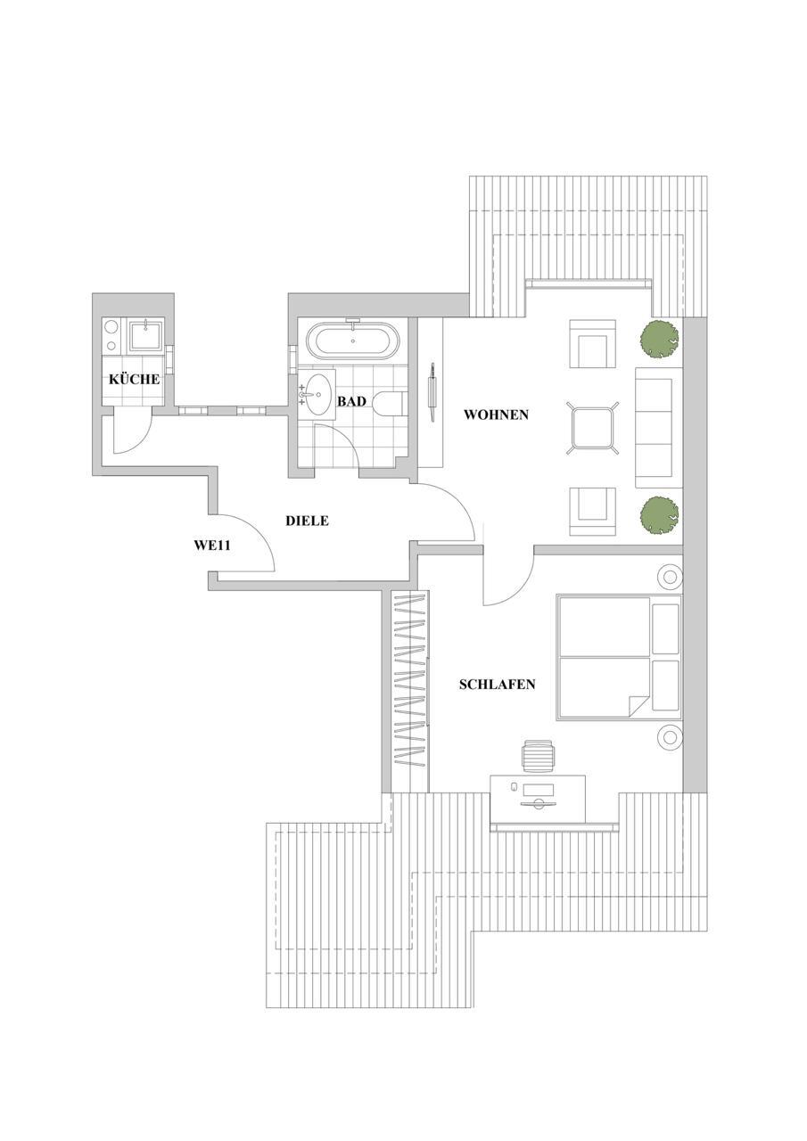 Grundriss Etagenwohnung D�sseldorf