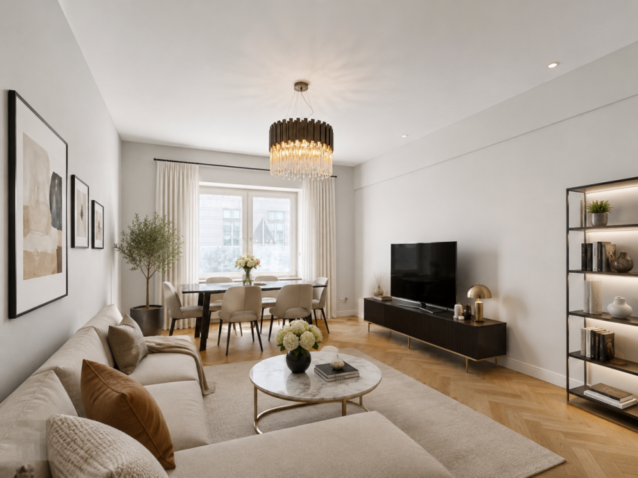 Wohnbereich Maisonettewohnung D�sseldorf
