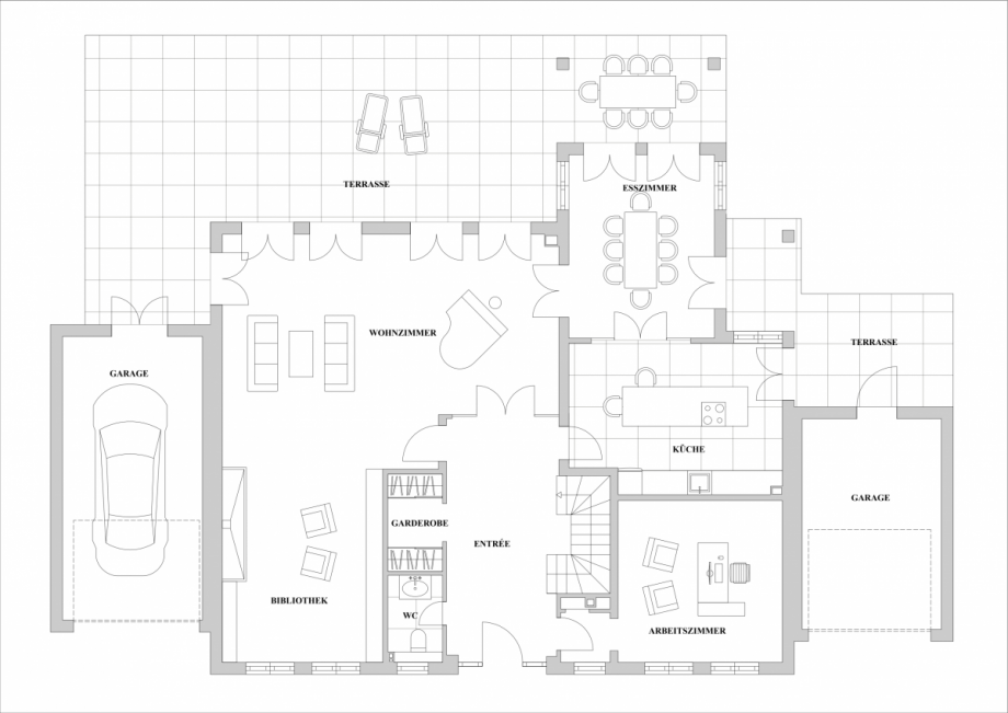 Erdgeschoss Villa D�sseldorf