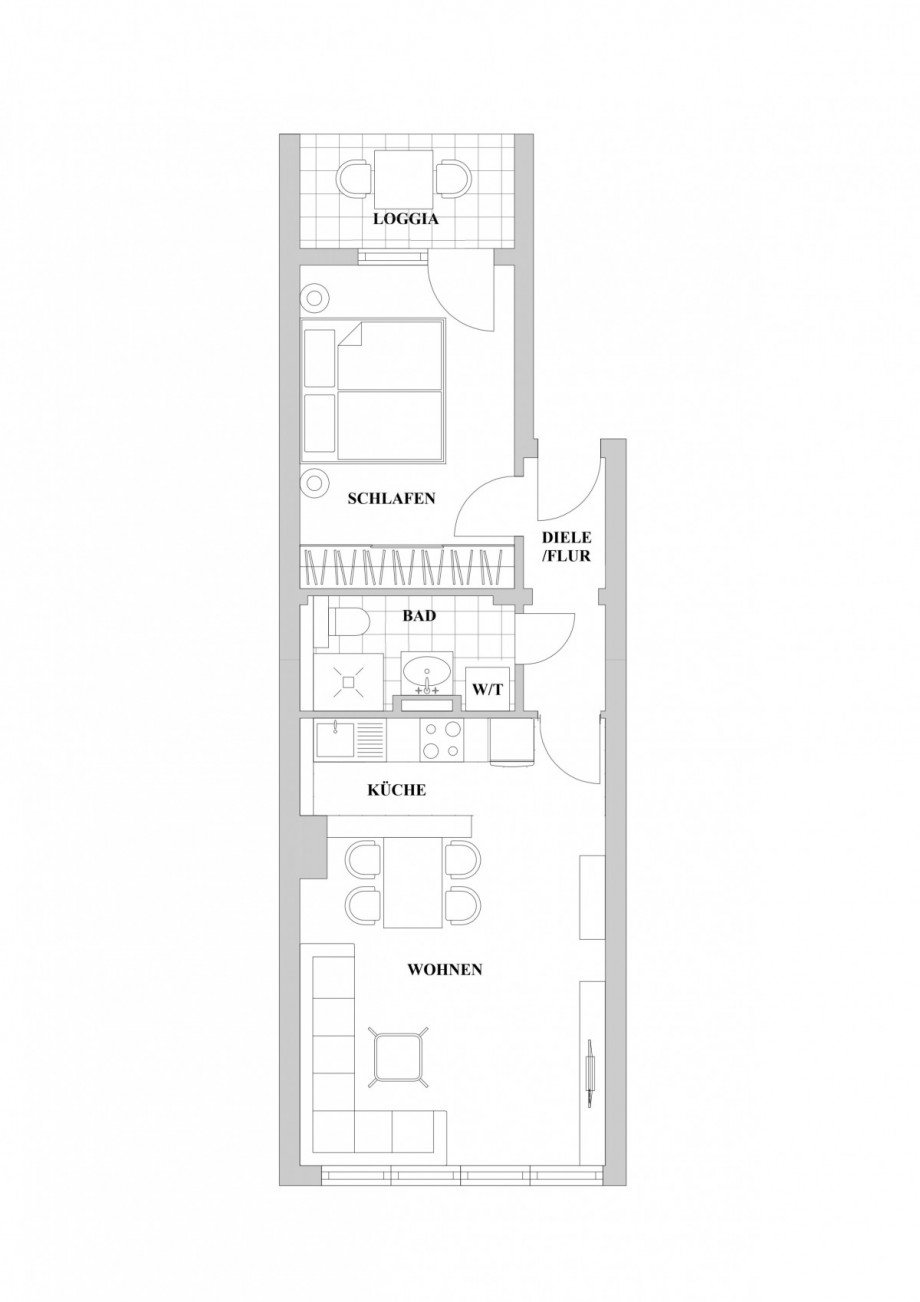 Grundriss Etagenwohnung D�sseldorf