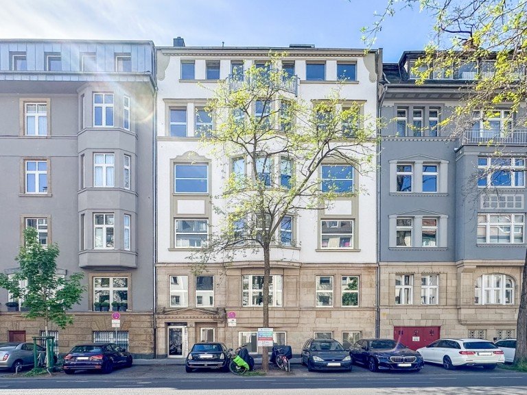 Aussenansicht D�sseldorf - D�sseldorf - D�sseltal Etagenwohnung Stillvolle Wohnung mit Charakter - in einer der sch�nsten Lagen D�sseldorfs, direkt am Zoo-Park