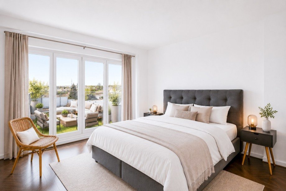 Schlafzimmer Maisonettewohnung D�sseldorf