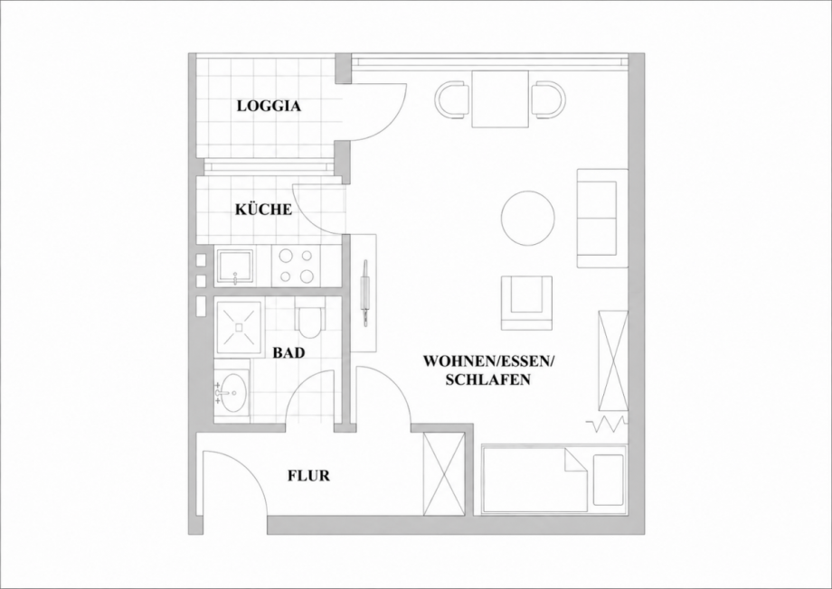 Grundriss Etagenwohnung D�sseldorf